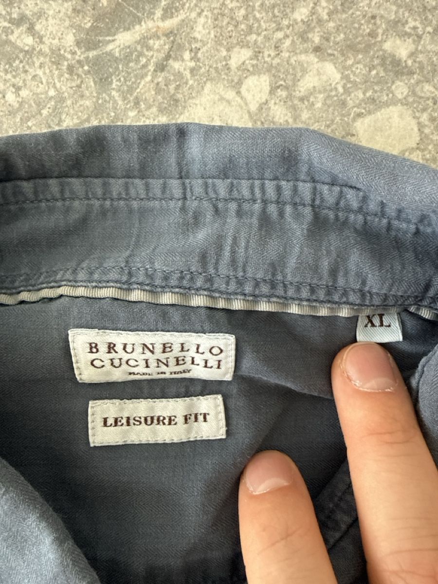 Brunello Cucinelli Camicie: Brunello Cucinelli Hemd Dunkelblau Grösse XL – Usato da Birmensdorf ZH venduto da nin.am 1