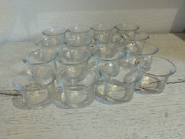 16 Teelichthalter, Glas