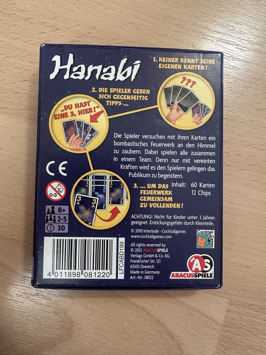 Giochi: Hanabi – Nuovo (secondo la descrizione) da Weinfelden venduto da jos_nl7m 2