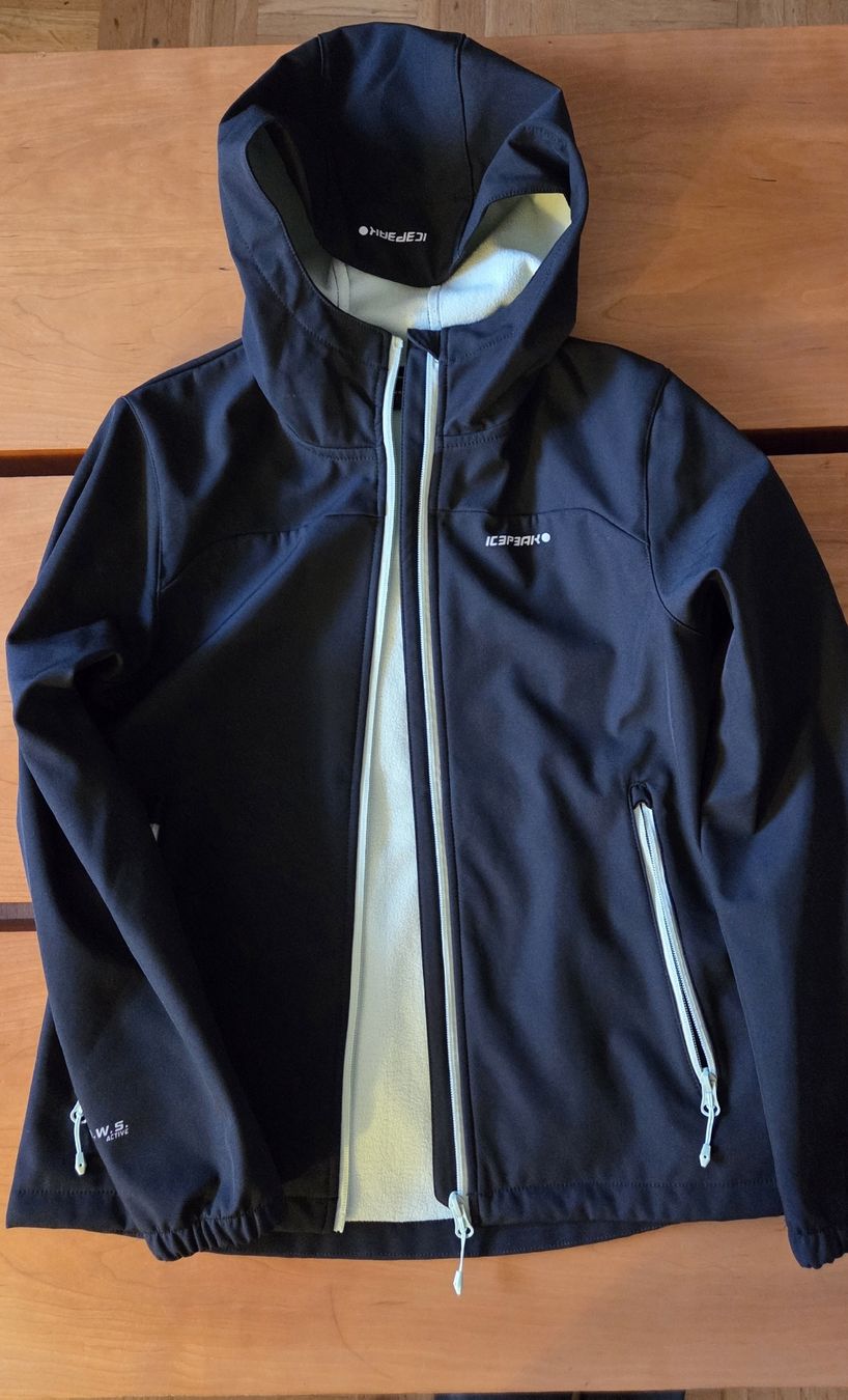 Icepeak Jacken & Mäntel: Icepeak Softshell Jacke, Schwarz/mint, Gr. 164 – Gebraucht aus Berikon von jokerin75