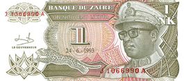 Zaire 1 Zaire 1993 P-52 Large UNZ