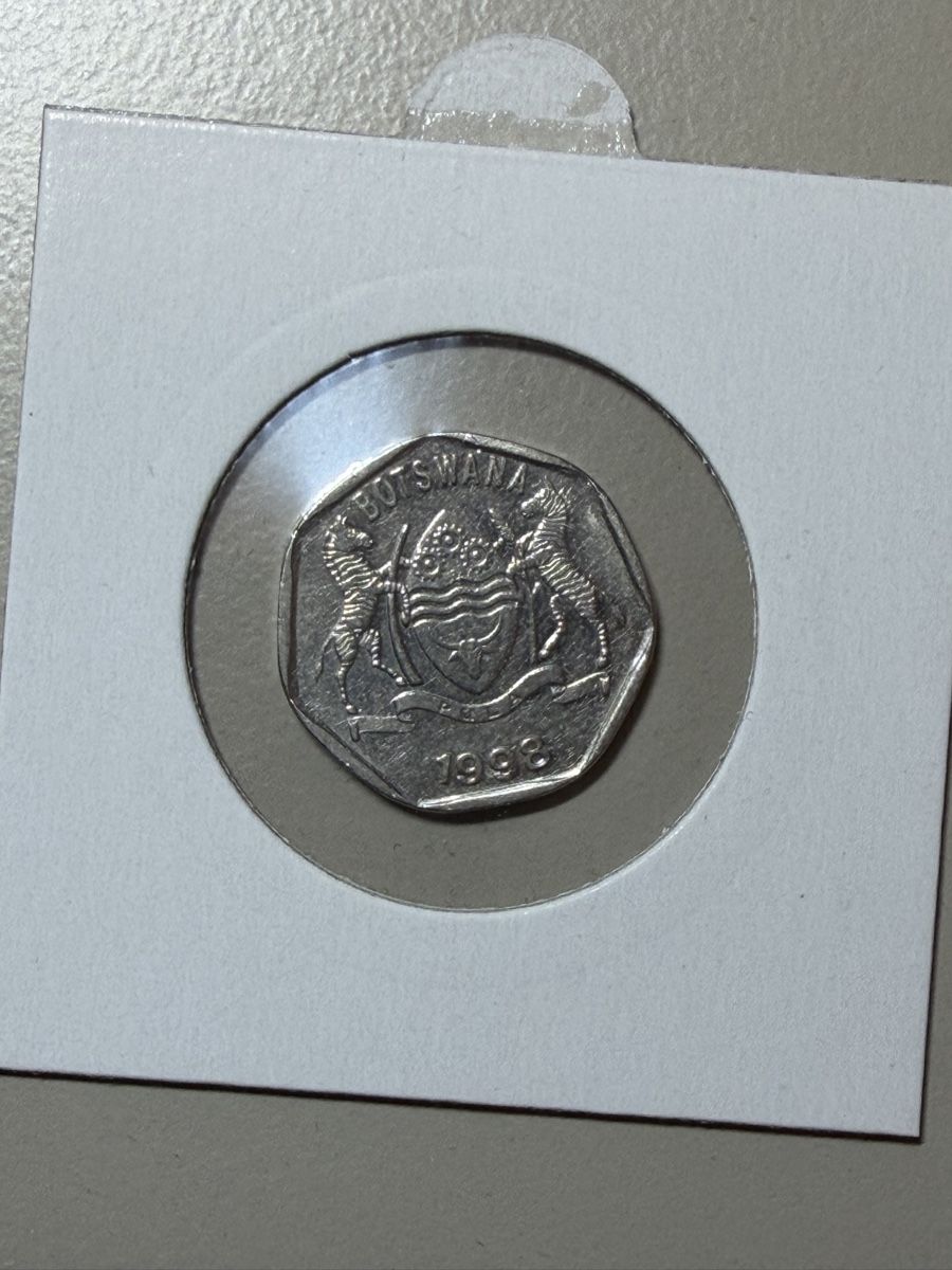 Alle Münzen: Botswana - 25 Thebe - 1998 – Gebraucht aus Payerne von Mike1682 1