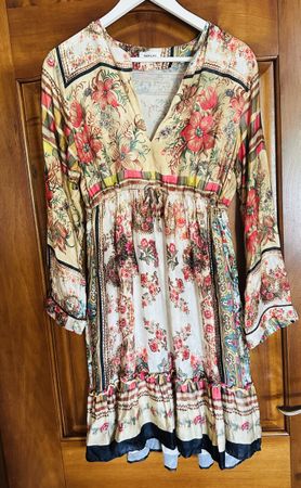 Damen Kleid Replay Blumenmuster Viskose Grösse S 