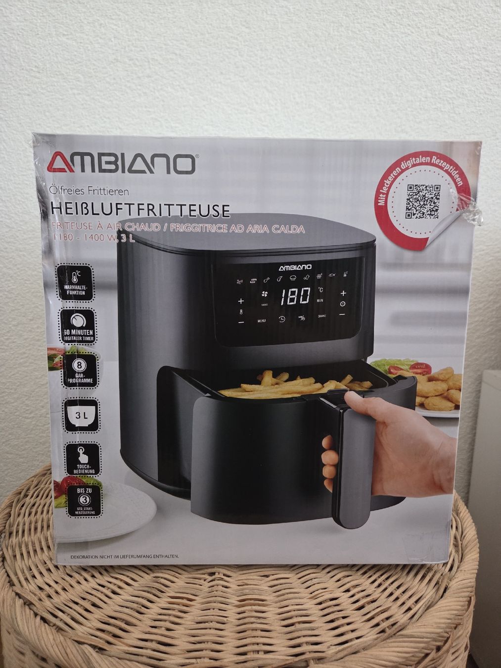 Ambiano Appareils de cuisine: Friteuse à air chaud – Neuf avec emballage d'origine à Bramois par sop_9jpz