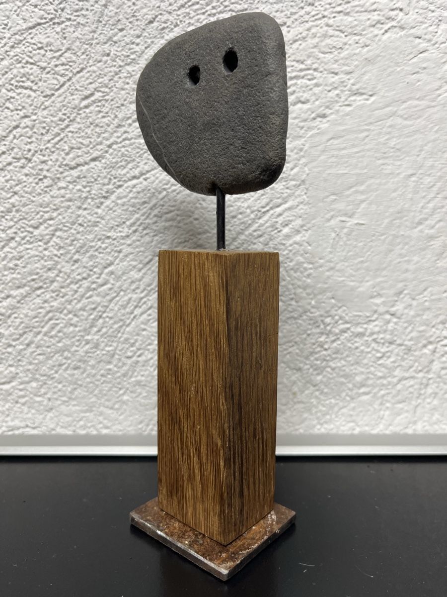 Figurines: Statuette originale en pierre et bois – D'occasion à Lausanne par joltei 1