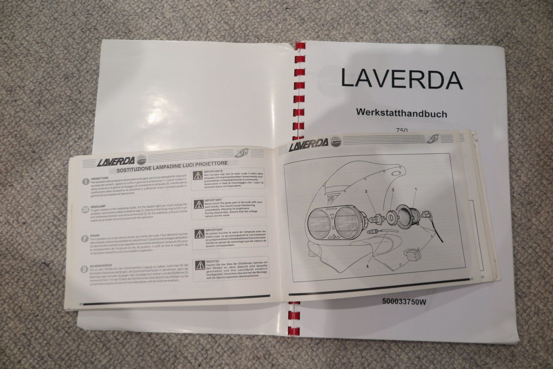 Ordner: Laverda 750 S Carenata Werkstatthandbuch – Gebraucht aus Bonaduz von Mikebond 2