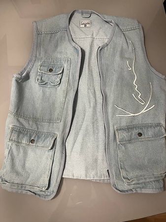 Karl Kani Jeansweste Hellblau Gr. M  Vintage Style