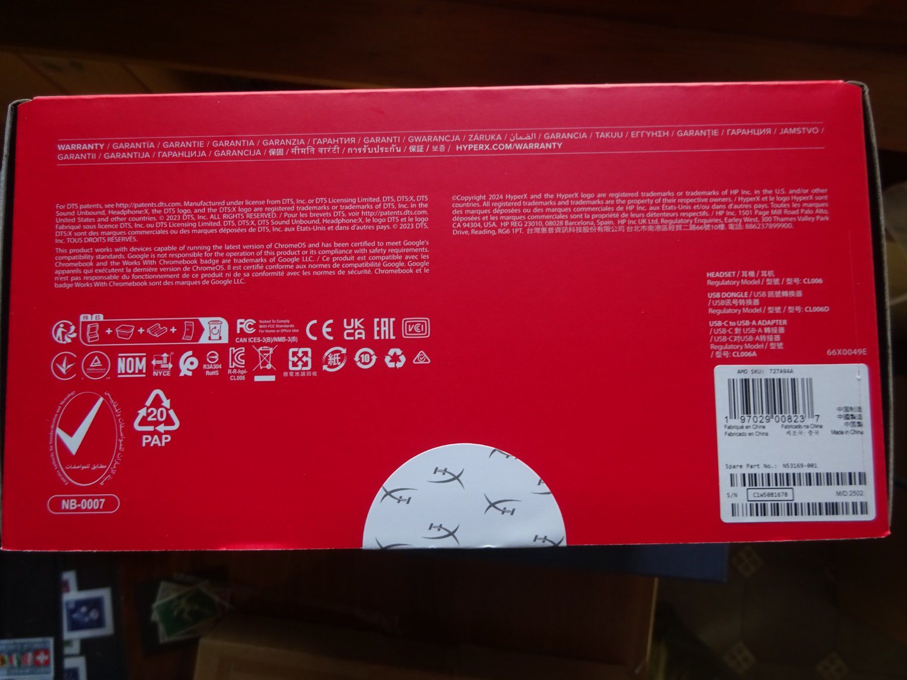 Hyperx Cuffie: HYPERX Cloud III - Gaming Headset, Schwarz/Rot - Brandneu – Nuovo e nell'imballaggio originale da Appenzell-Steinegg venduto da adi1975 1