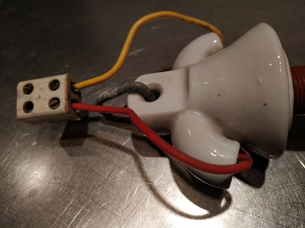 Lampadari & plafoniere: Emaille Stangen-Lampe mit Kolbenglas – Usato da Gebenstorf venduto da Sambluew52 3