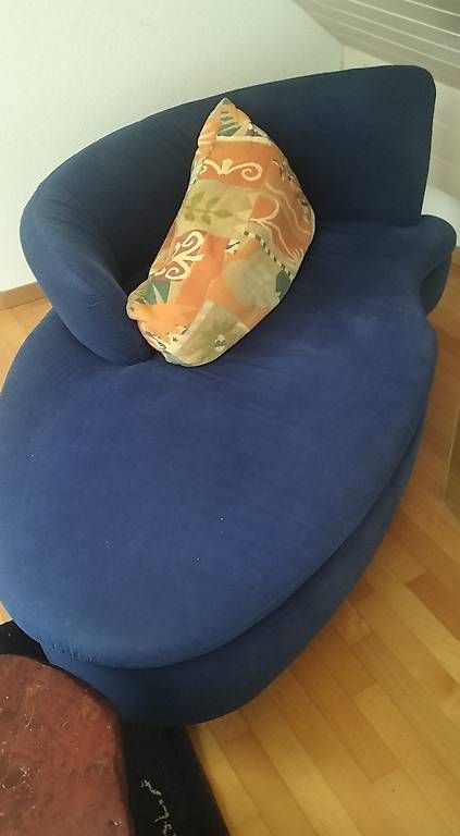 Divani: Dreiteilige blaue Sofas in geschwungenen Formen – Usato da Steinach venduto da Tsgweh 5