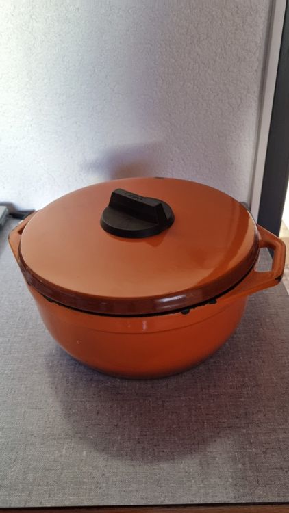 Cocotte En Fonte Vintage Von Rool – Vert, Modèle 724-18, Compatible Induction, Occasion