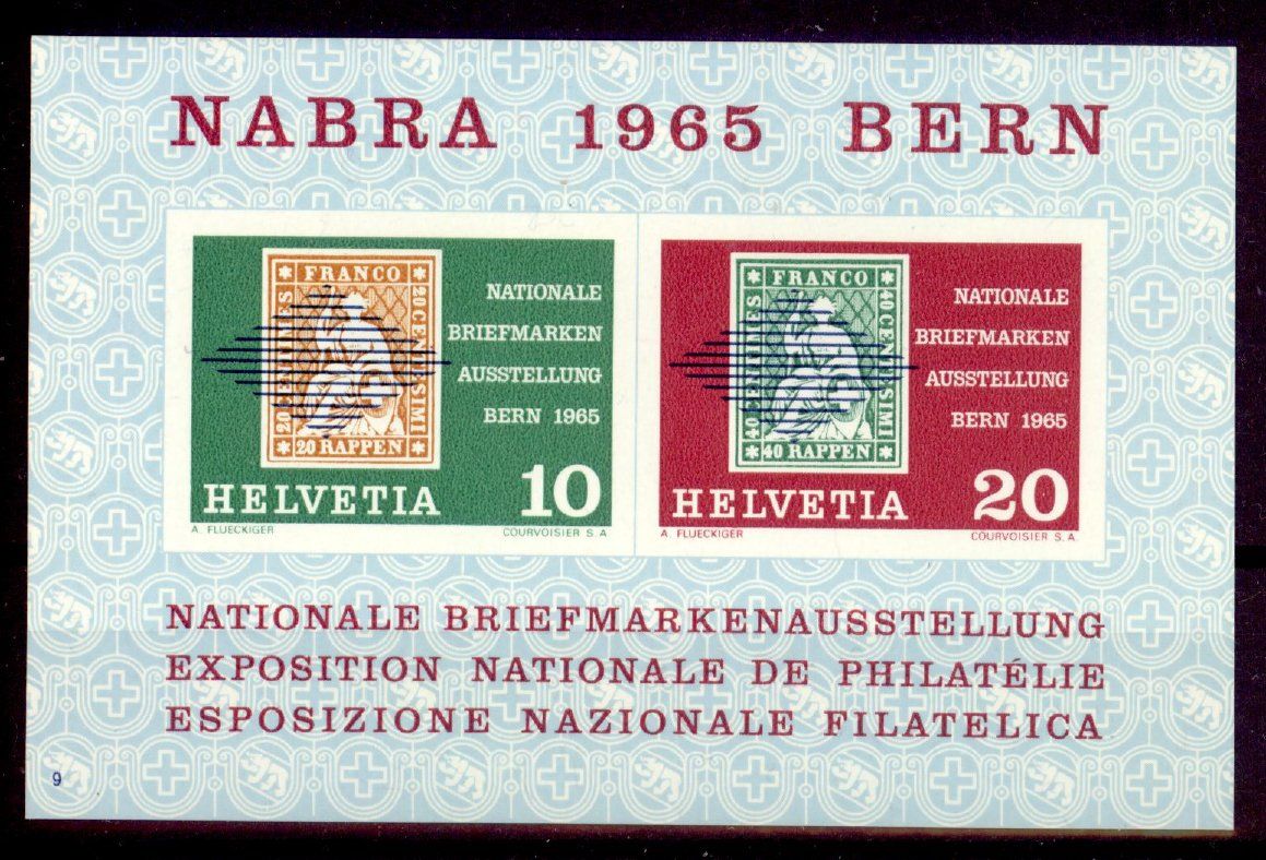 Tutti i francobolli: 1965, Gedenkblock NABA Bern, Nr. 9 ** – Nuovo (secondo la descrizione) da Willisau venduto da Vollstempel