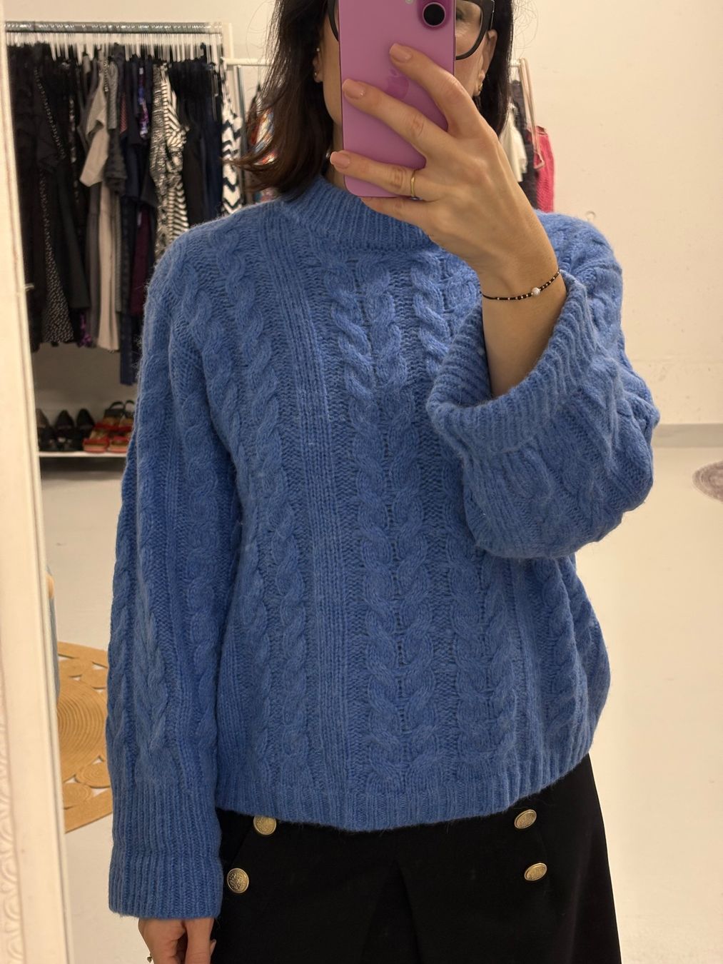 Maglioni & Felpe: InWear oversize Strickpullover blau S mit Mohair Wolle – Nuovo (secondo la descrizione) da Regensdorf venduto da secondchancefashion 1