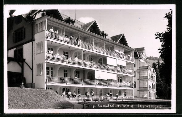 Ansichtskarten: AK Wald, Sanatorium, Ost-Flügel – Gebraucht aus Berlin von bartko-reher
