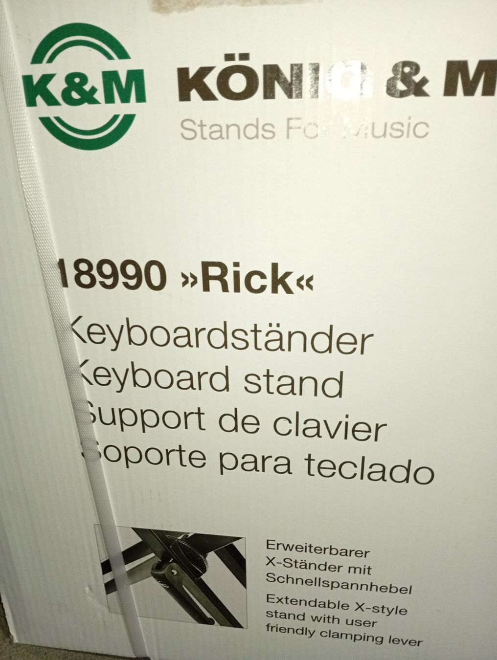 König & Meyer Supporti per strumenti musicali & leggii: K&M 18990 Keyboardständer – Nuovo e nell'imballaggio originale da Zénauva venduto da Alois6 1