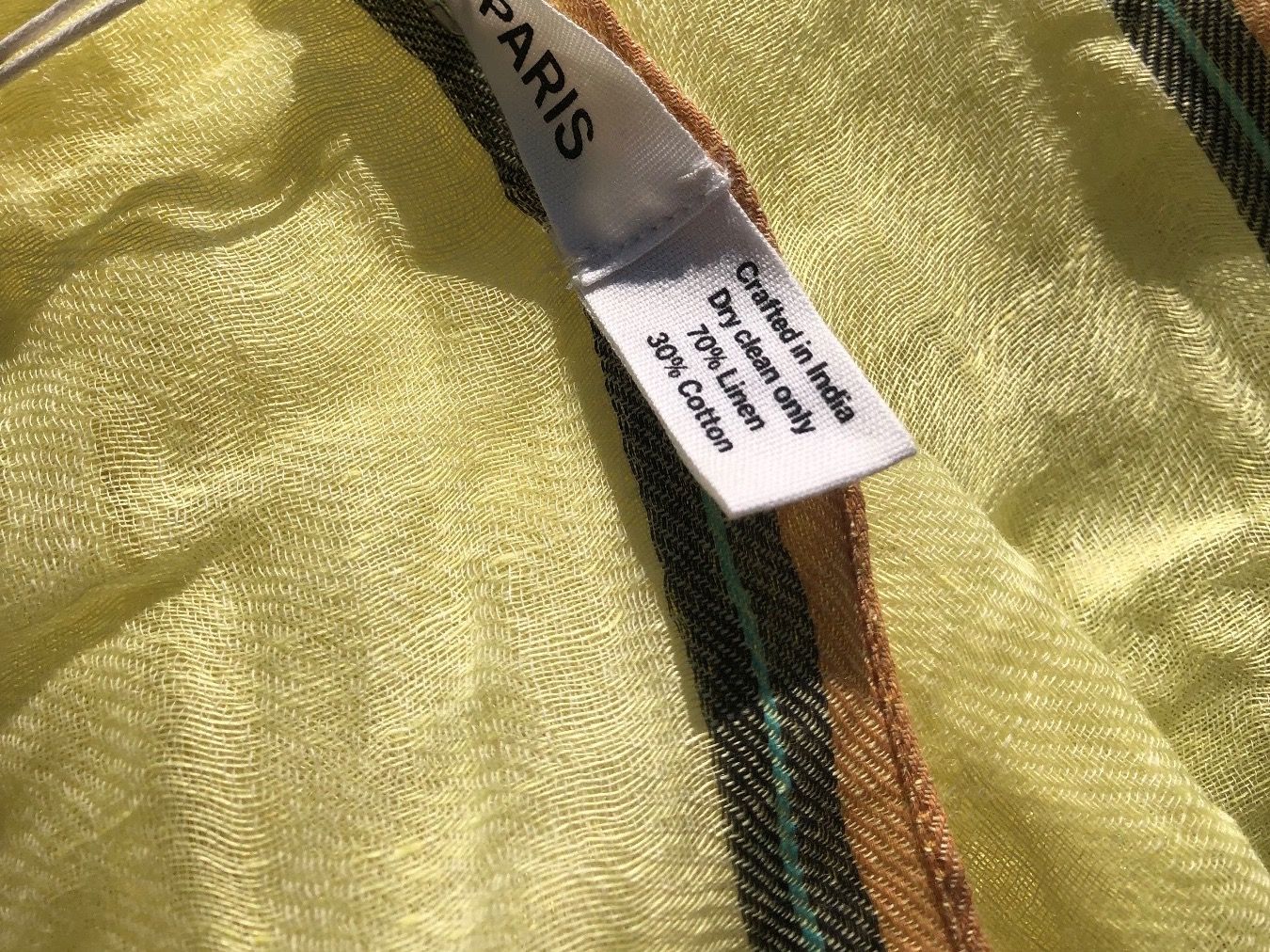 Foulards, Tücher & Schals: Foulard EPICE 170 par 60 lin coton – Neu und originalverpackt aus Arnex-sur-Orbe von cameleonfringant 3