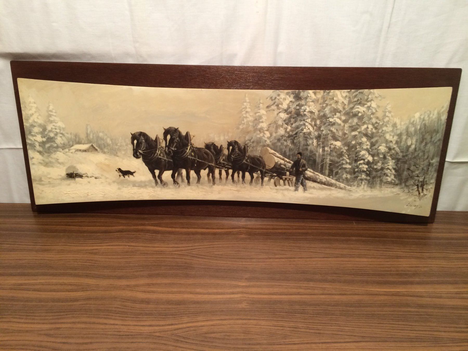 Dipinti: Tableau panoramique Bois en hiver – Usato da Préverenges venduto da AGENA8008
