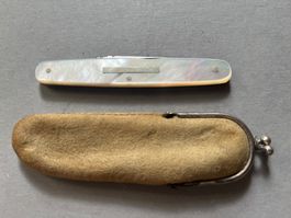 Antikes Perlmutt-Sackmesser BARRETT & SONS 90 mm - Rarität
