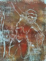 Peinture "nu" signé tableau art moderne