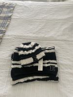Esprit Mütze und Schal schwarz weiss neu mit Etikett