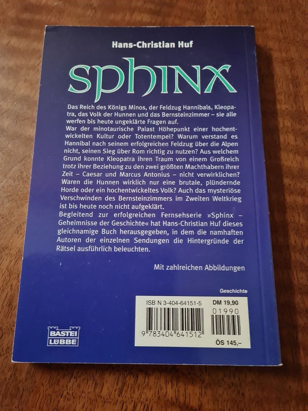 Livres: SPHINX Geheimnisse der Geschichte – D'occasion à Erstfeld par Uhu1980 1