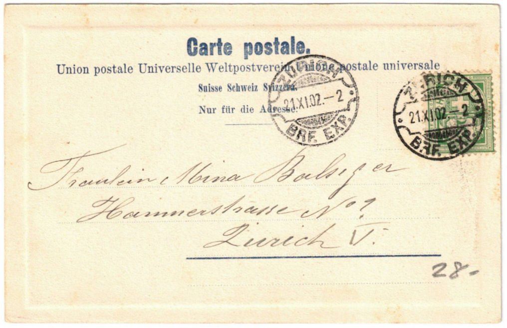 Cartoline postali: Zürich - Standseilbahn Polytechnikum – Usato da Binningen venduto da Mountainrider 1