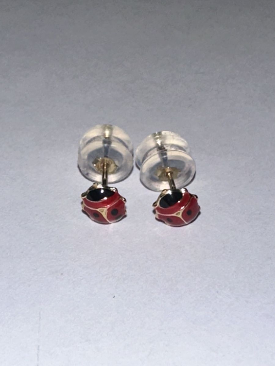 Ohrringe & -stecker: Boucles d'oreilles coccinelle émail or jaune  – Gebraucht aus Montreux von luc_w7cx 1
