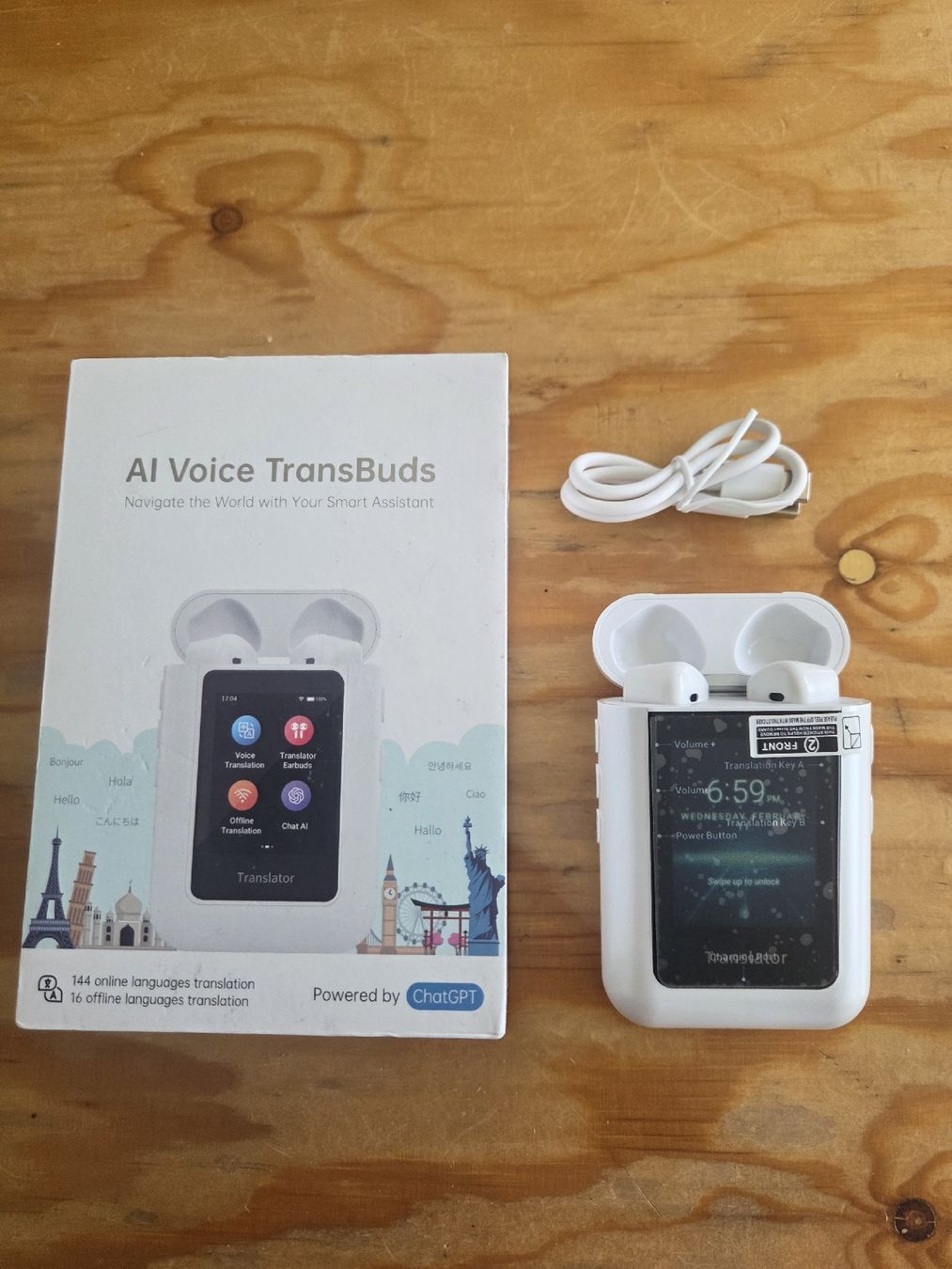 Cuffie: AI Voice TransBuds - Übersetzer Kopfhörer mit ChatGPT – Nuovo (secondo la descrizione) da Allschwil venduto da Zora_26