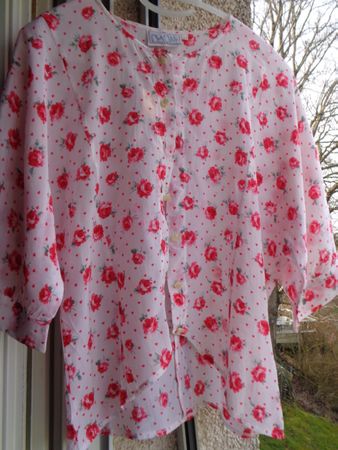 Sommerliche Gianfrediani Bluse, kurze Armel, Gr.40,