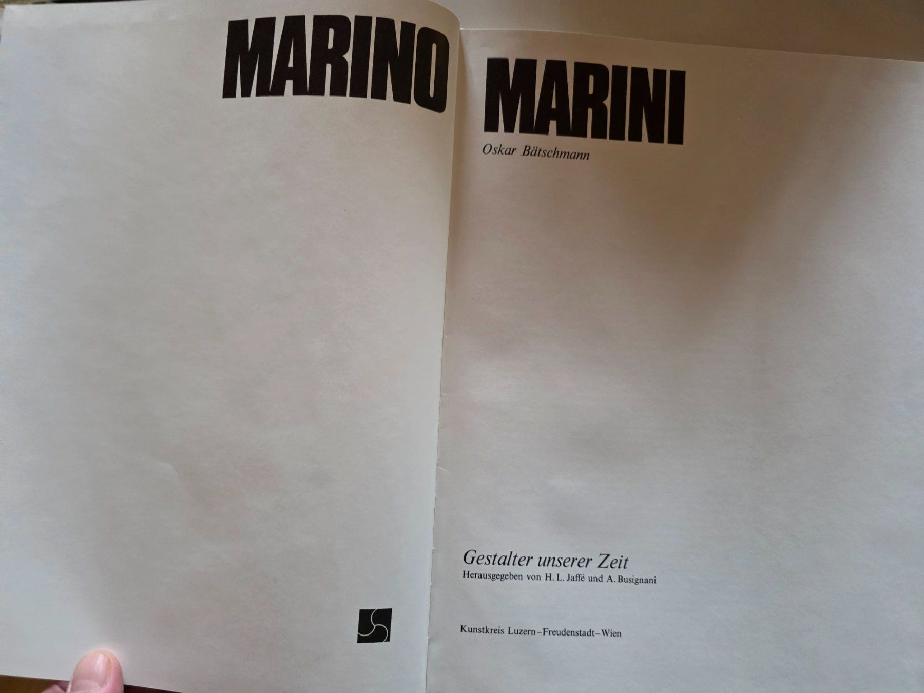 Libri: Marino Marini - Gestalter unserer Zeit - 1971 – Usato da Walterswil BE venduto da Lonitti 8