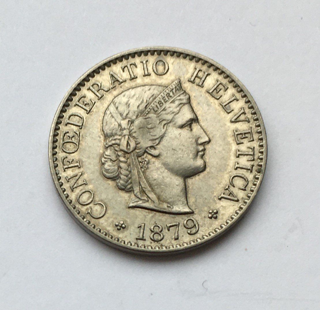 Tutti le monete: 1879 5 Rappen vz+ – Usato da Kirchberg SG venduto da Zenhad69