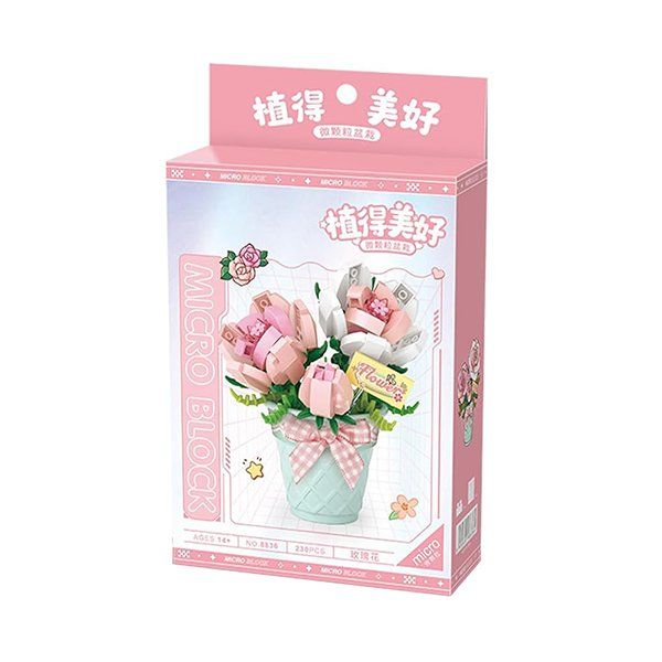 Kit di costruzioni: Blume im Topf: Flower / Mini-Bausteine – Nuovo e nell'imballaggio originale da Meisterschwanden venduto da Bigi1