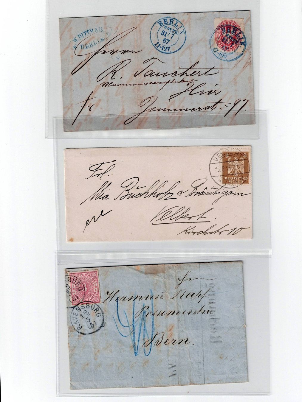 Alle Briefmarken: Deutschland, 10 Belege 1 – Gebraucht aus Hinteregg von McCharly01 1