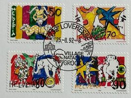 🤡 🇨🇭 Sonderblock Rolf Knie "Zirkuswelt" Briefmarken 1993