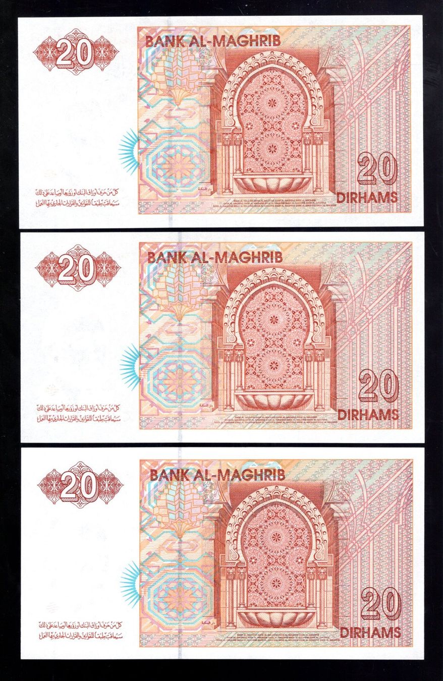 Banconote: Maroc noten 3 stück UNC – Nuovo (secondo la descrizione) da Leibstadt venduto da baroc333 1