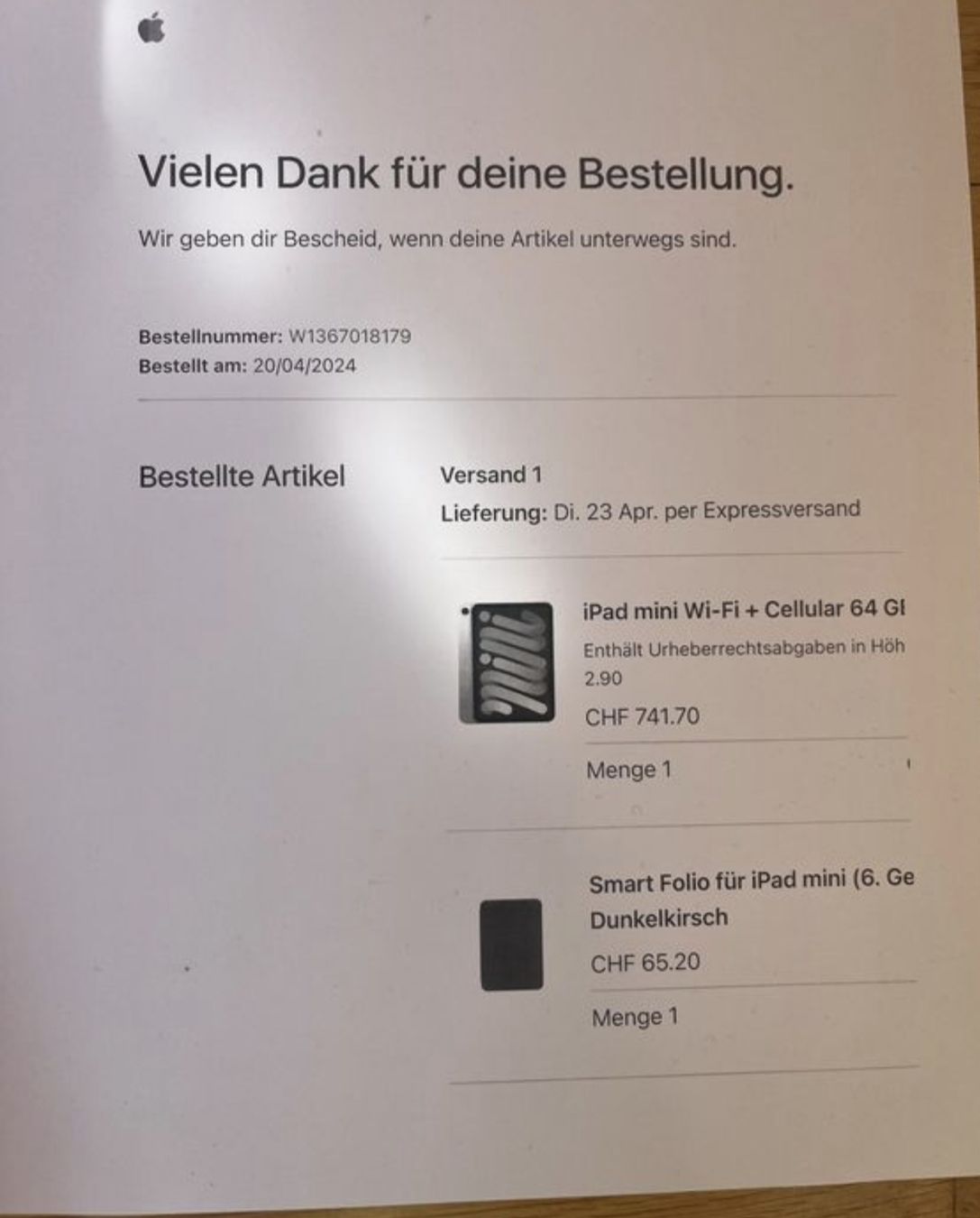 Apple Tablet PC: iPad mini 6 wifi + 5G – Usato da Locarno venduto da gilsousa 5