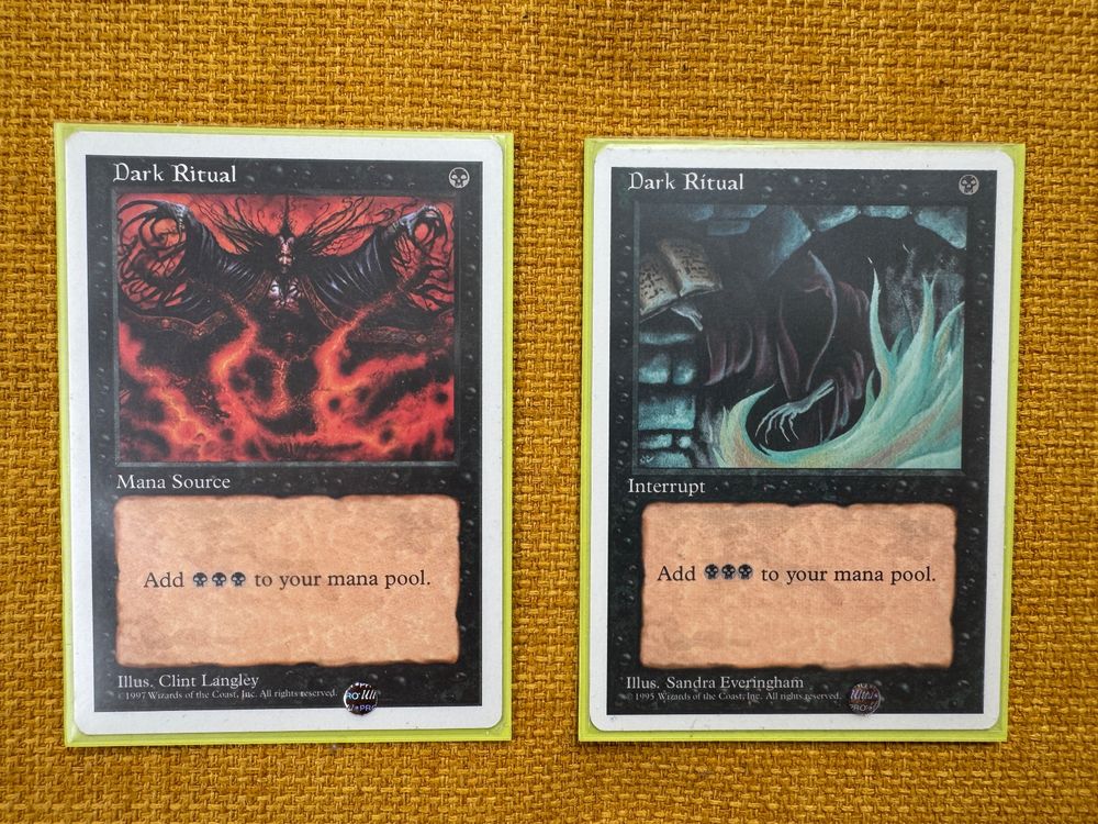2x Dark Ritual (Magic The Gathering) (Gebraucht) in Bern für CHF 1.2 ...