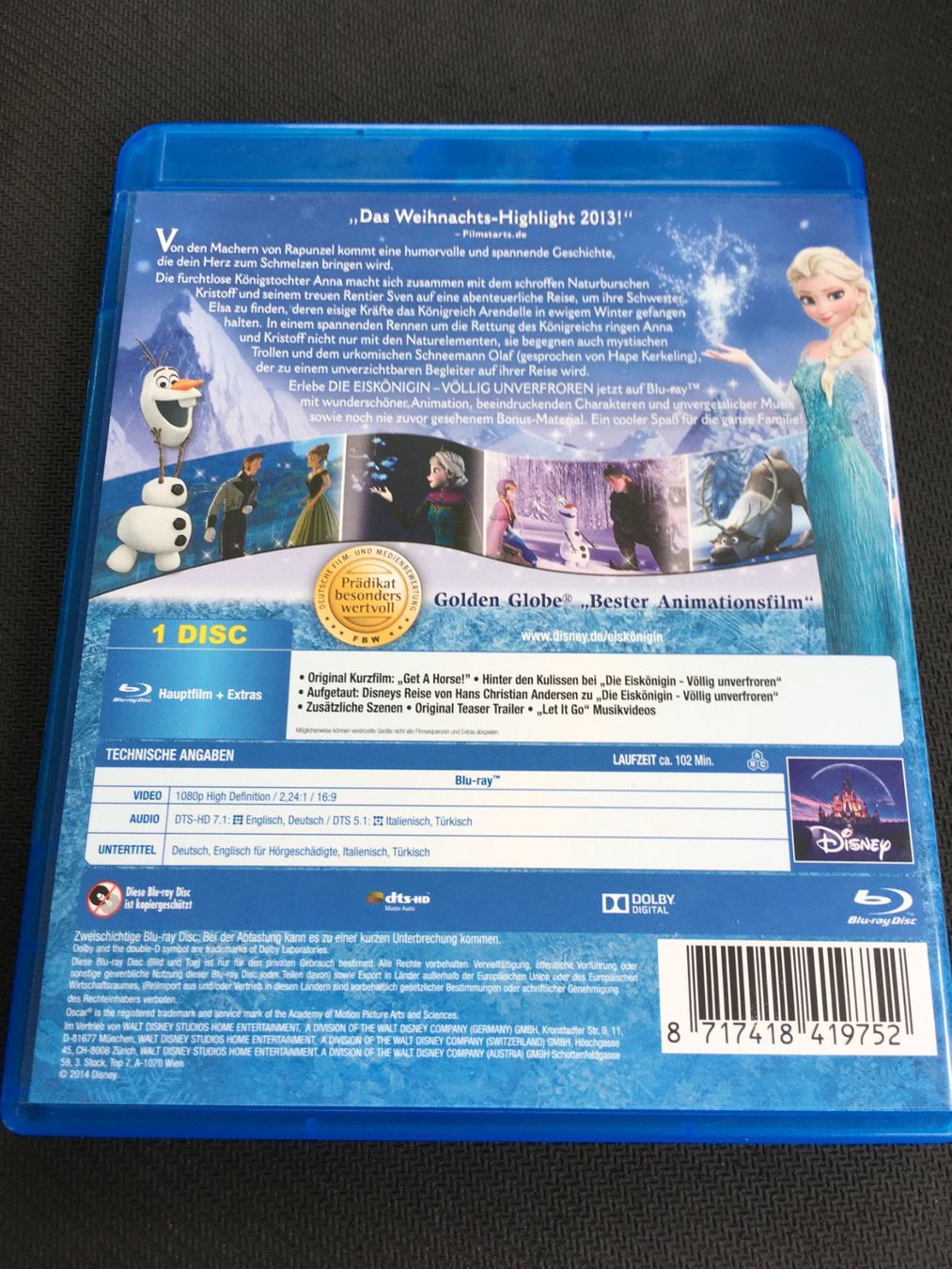 Tutti i DVDs: Die Eiskönigin - Völlig unverfroren [Blu-ray] – Usato da St.Gallen venduto da MedienJoe 1