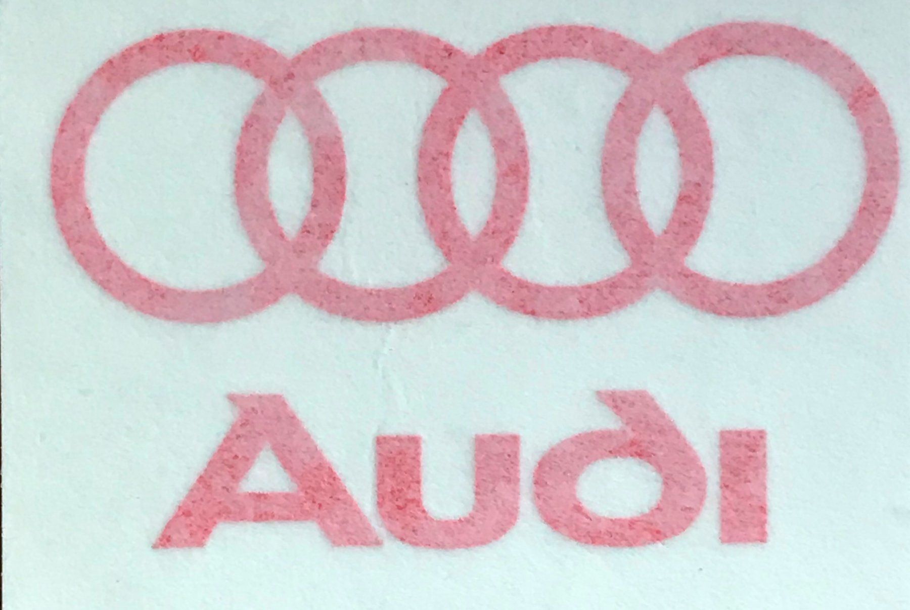 Aufkleber: Audi Logo mit Ring Aufkleber Rot – Neu (gemäss Beschreibung) aus Aarau von Foruschweiz