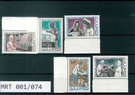 MAURETANIEN 5 BRIEFMARKEN FRAUENFÖRDERUNG