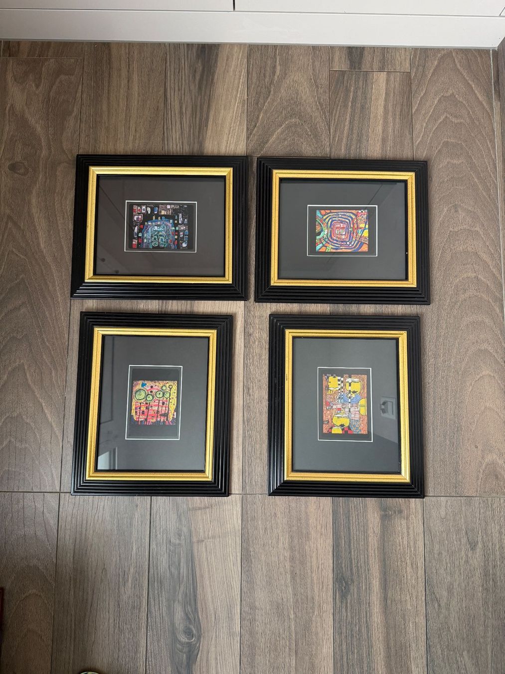 Foto & Immagini: Hundertwasser Kunstdruck gerahmt - 4x – Usato da Horgen venduto da Auction-Kings