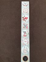 40 Stück Sticker Aufkleber Etiketten Thank you Rosen Blumen