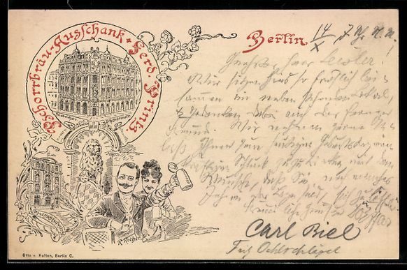 Cancelleria postale: Vorläufer-Lithographie Berlin, 1893, Ps – Usato da Berlin venduto da bartko-reher