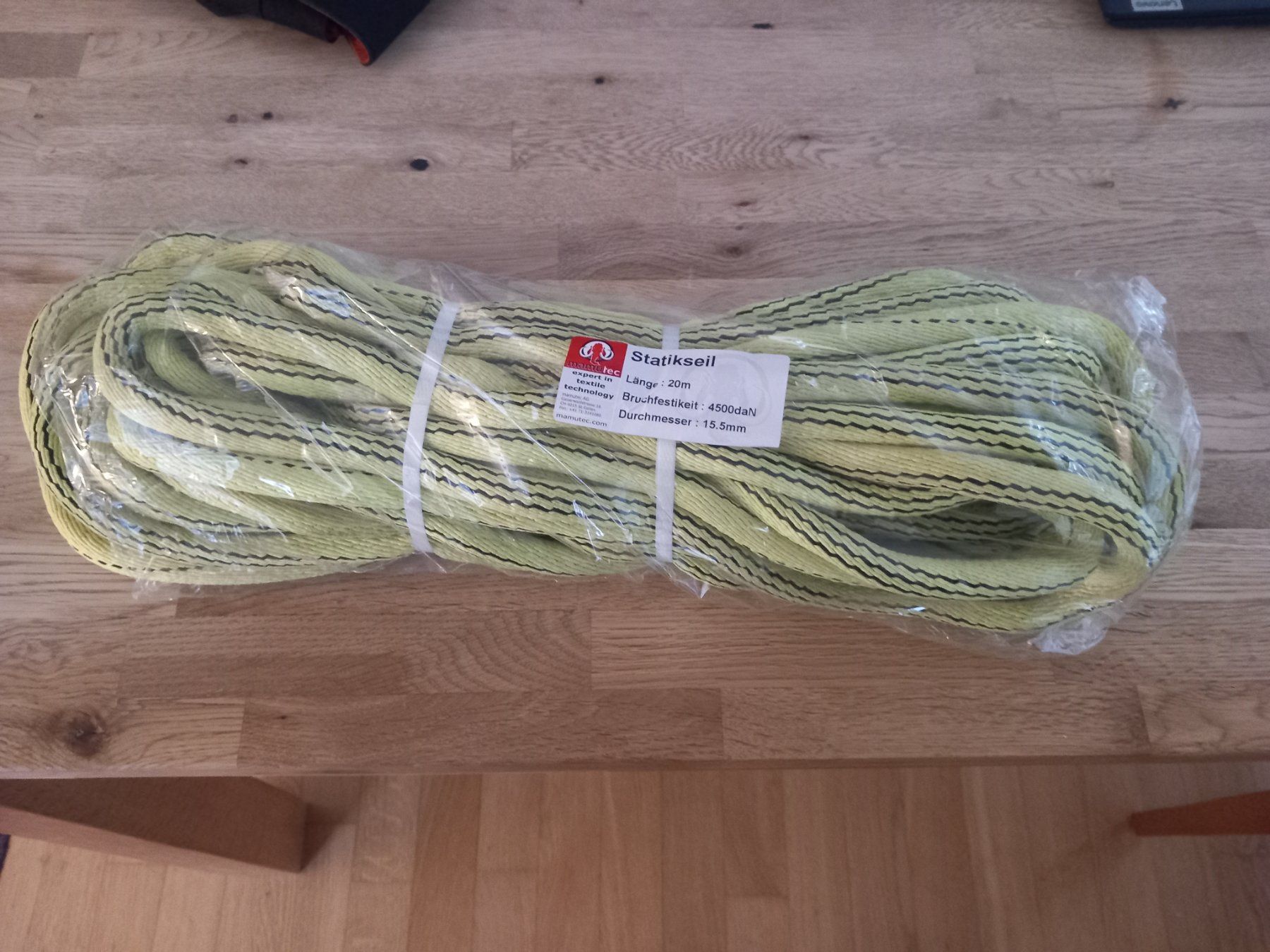 Mamutec Cordes: Mamutec Statikseil 20m/15.5mm – Neuf avec emballage d'origine à Thun par Beas-Allerlei