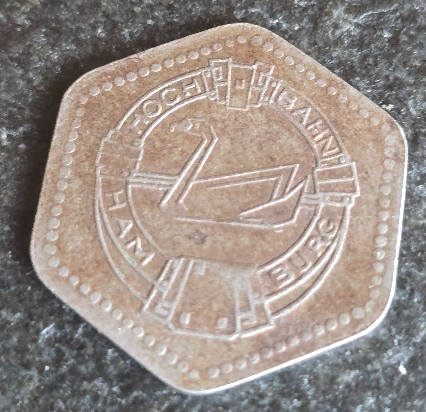 Tutti le monete: Hamburger Hochbahn Token 30 Pfennig Notgeld – Usato da Duebendorf venduto da Dguguseli