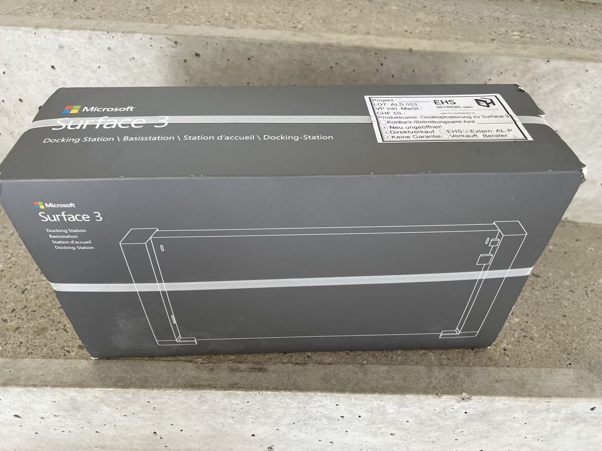 Microsoft Dockingstation: Microsoft Surface 3 Docking Station - neu – Neu (gemäss Beschreibung) aus Mülligen von vagos85