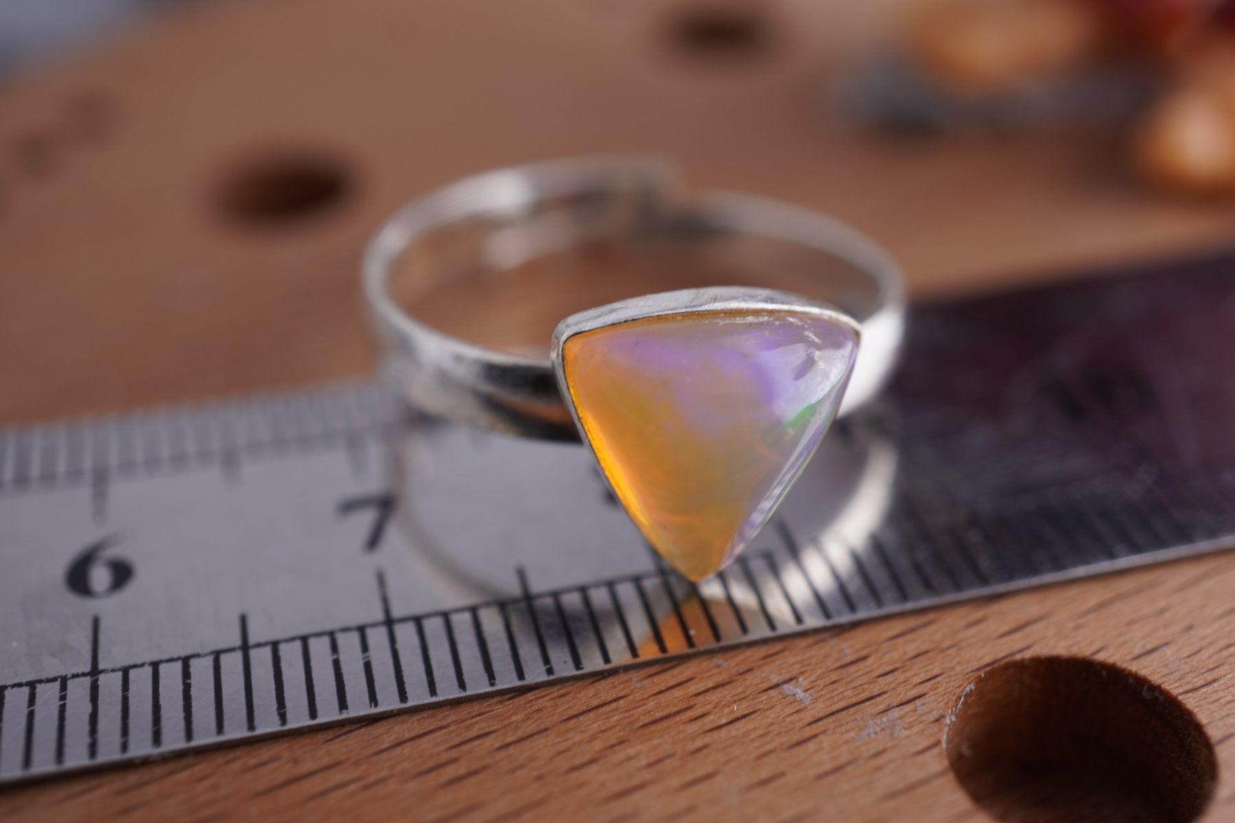 Minerali & Pietre curative: Opal      ring Grösse  Variabel     (Räumung!) – Nuovo e nell'imballaggio originale da Eschenbach SG venduto da topstone 3