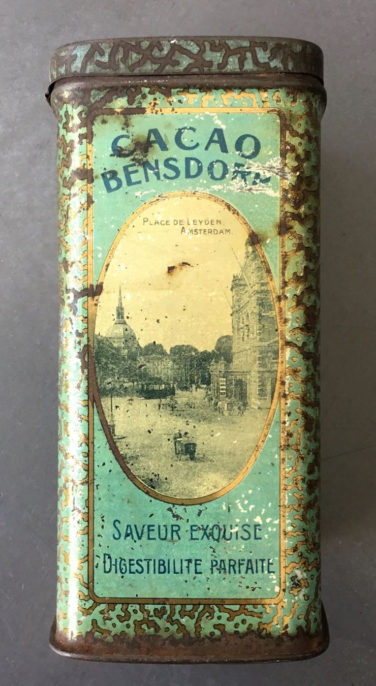 Dosen: Blechdose Cacao Bensdorp, antik – Gebraucht aus Eggersriet von Wiese61 6