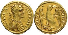 Italien, Brindisi, Gold Mezzo Augustale