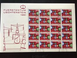 Liechtenstein 1961 Europa Cept 3x Bogen